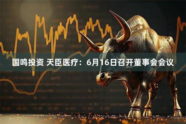 国鸣投资 天臣医疗：6月16日召开董事会会议